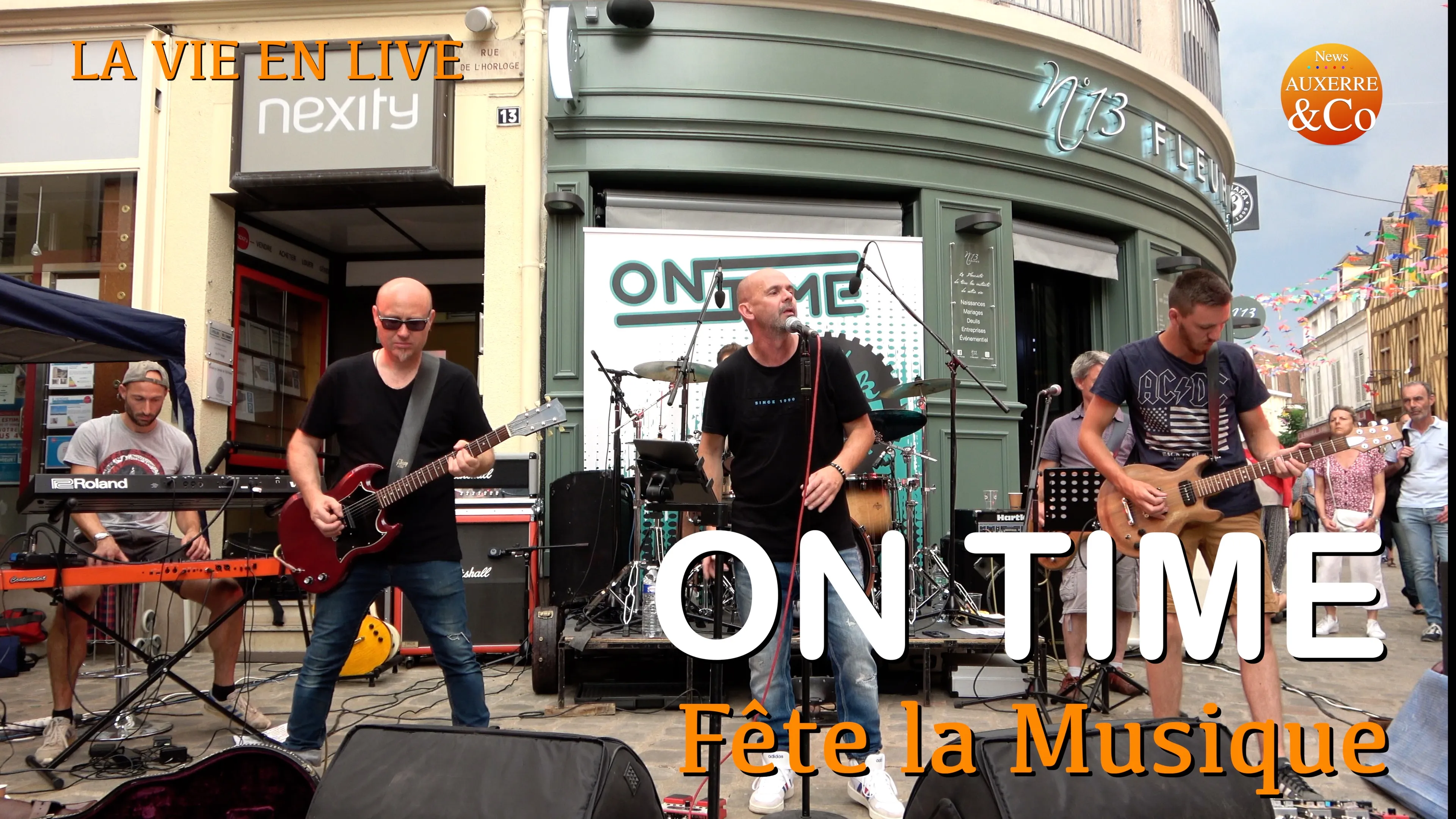 Fête de la musique à Auxerre avec le groupe On Time