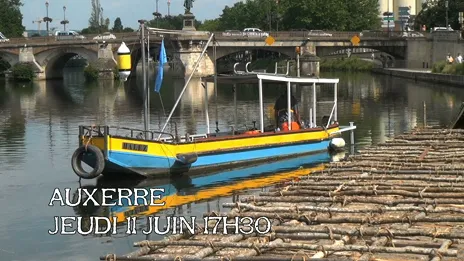 Le train arrive à Auxerre